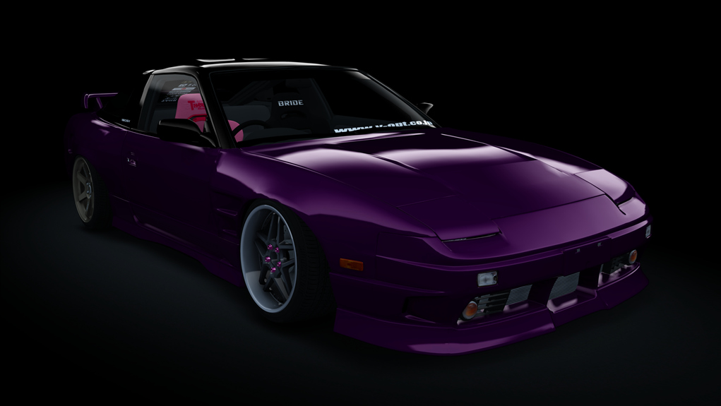 Akuma Workshop Nissan 180SX Type-X, skin Gloss_Dark_Purple