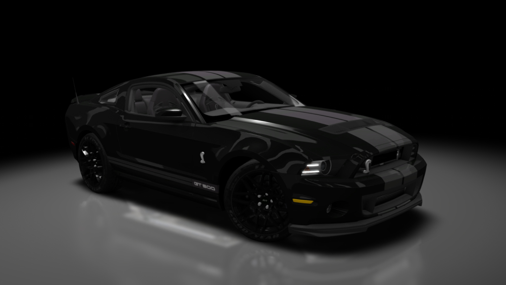 Shelby Ford Mustang GT500, skin black_2