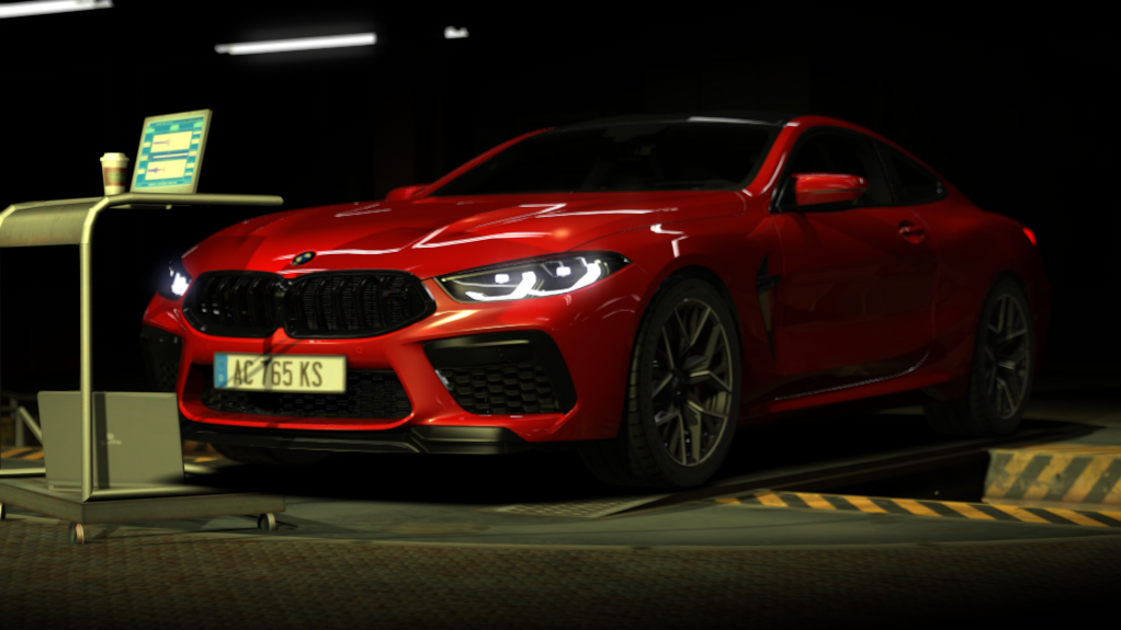 BMW M8 Coupé, skin candy_red