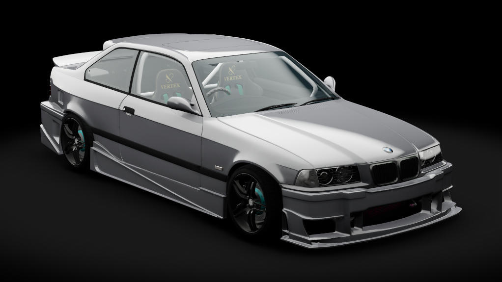 Boundless Racing STREET BMW E36 M3, skin granite_silver_metallic