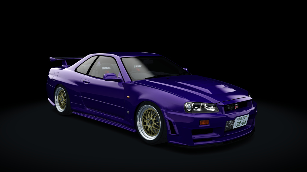 Nissan Skyline GTR R34 V-Spec (BBS LM), skin 00_midnight_purple_ii