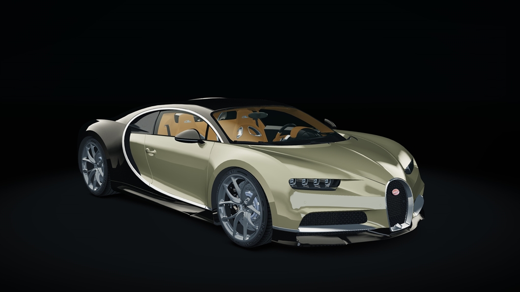 Bugatti Chiron, skin black_carbon_stock
