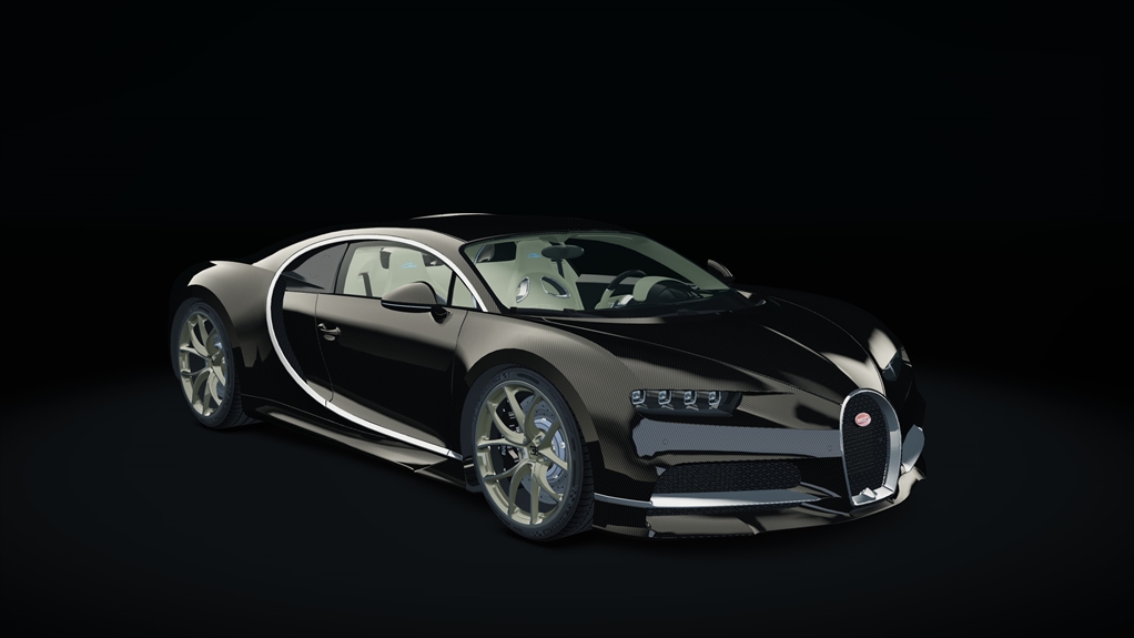 Bugatti Chiron, skin carbon_custom2