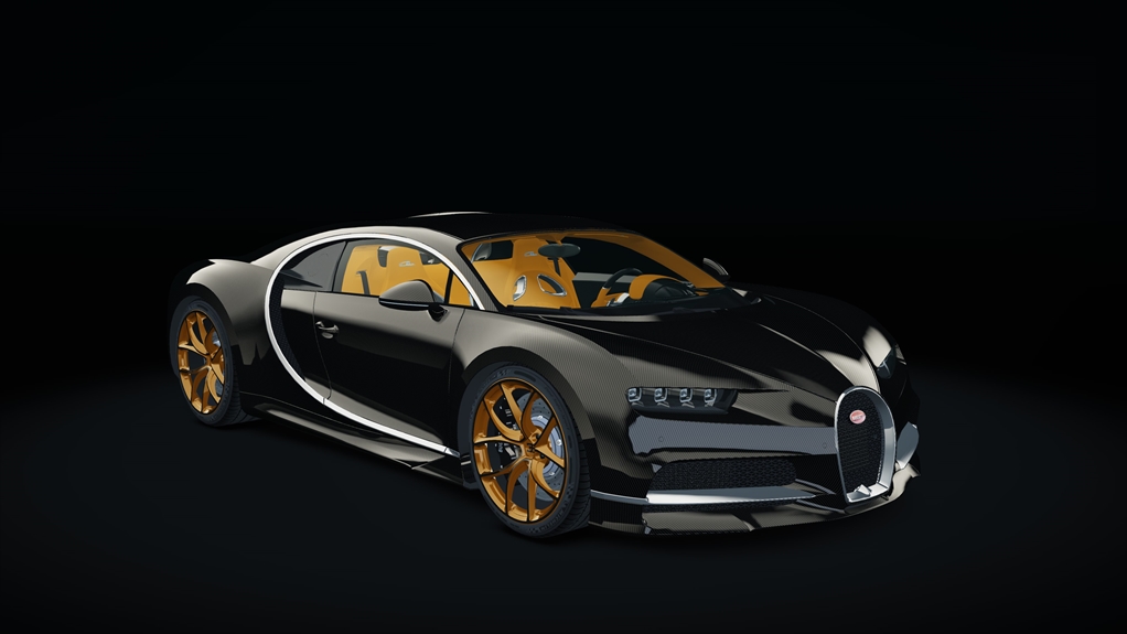 Bugatti Chiron, skin carbon_custom3