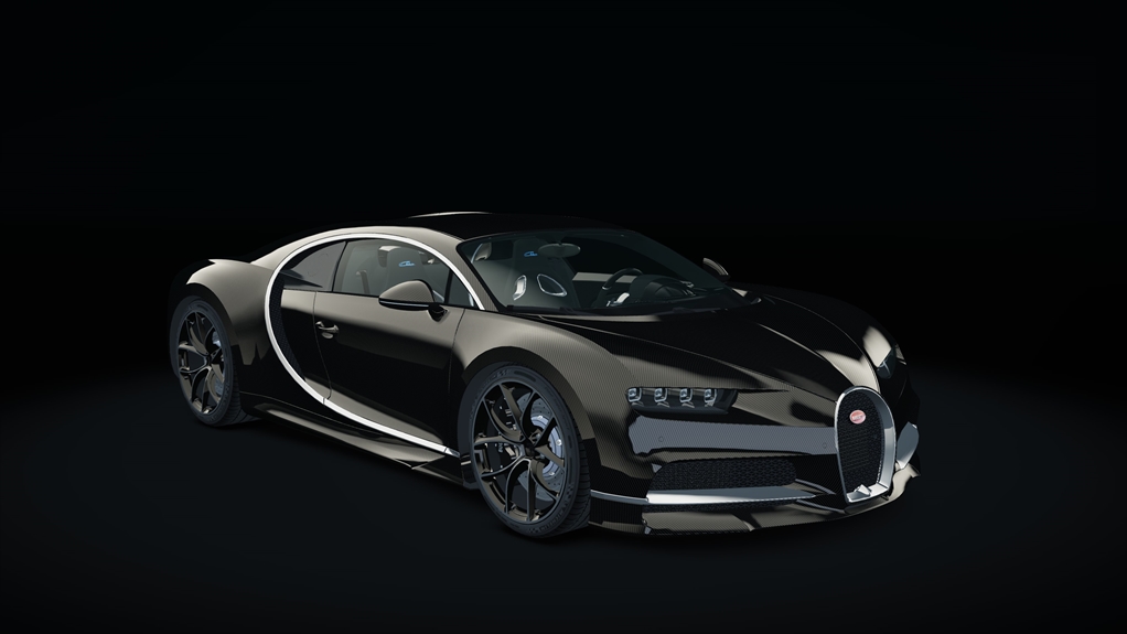 Bugatti Chiron, skin carbon_custom4