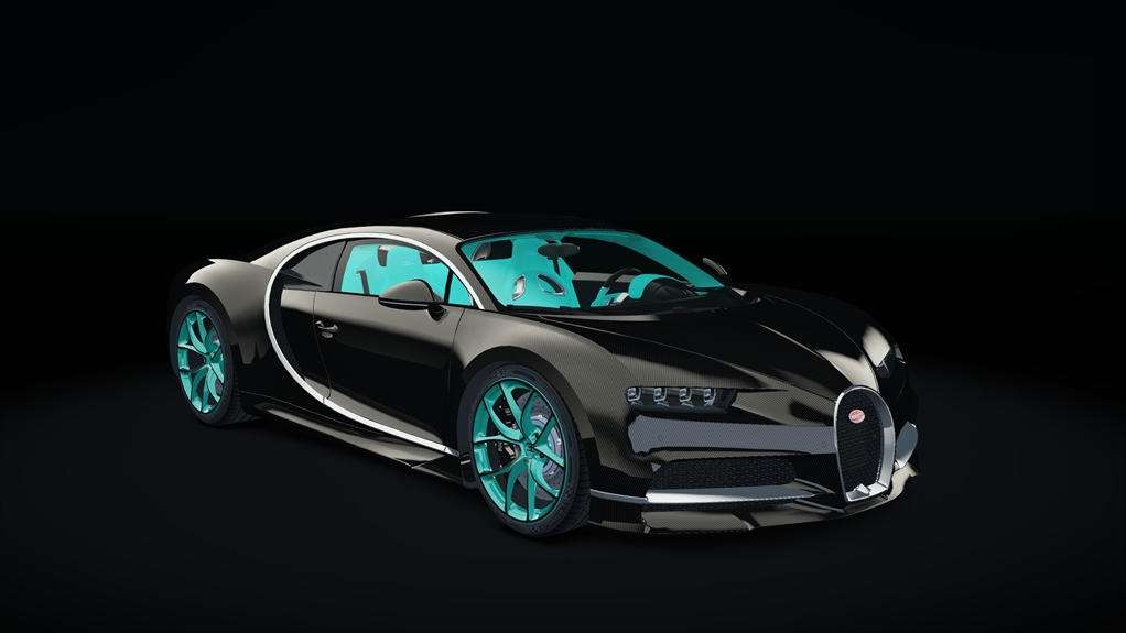 Bugatti Chiron, skin carbon_custom5