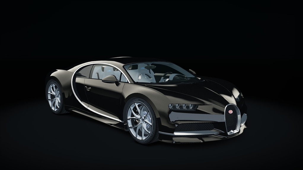 Bugatti Chiron, skin carbon_custom6