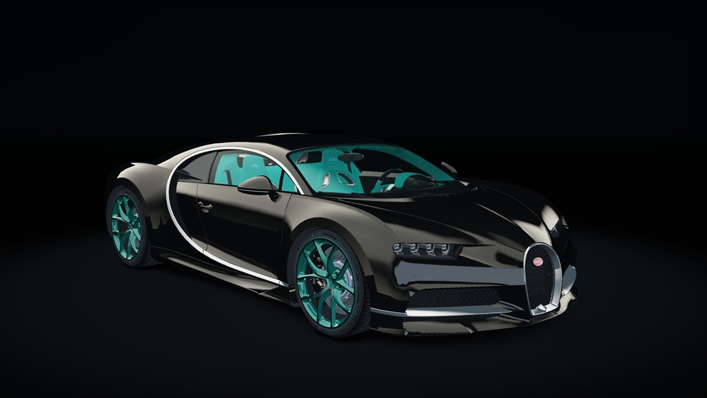 Bugatti Chiron, skin carbon_custom7
