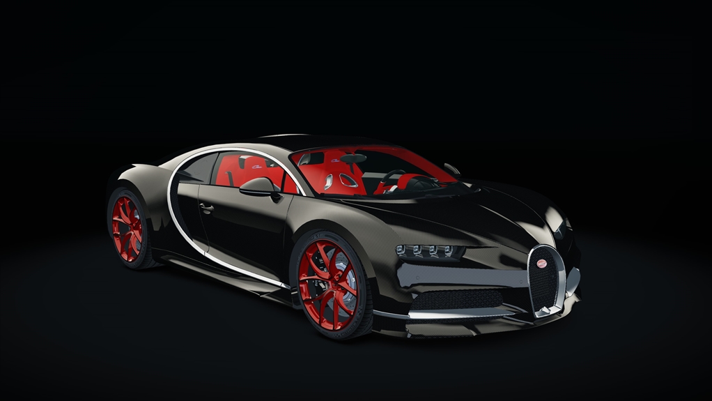 Bugatti Chiron, skin carbon_custom8