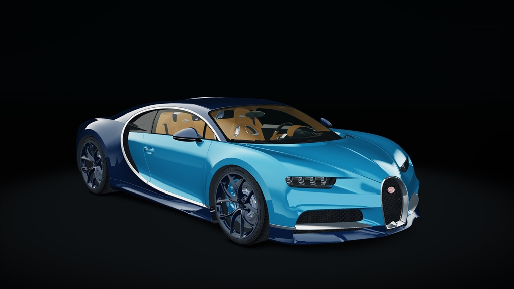 Bugatti Chiron, skin dark_blue_stock