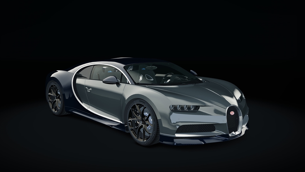 Bugatti Chiron, skin gray_carbon_custom1