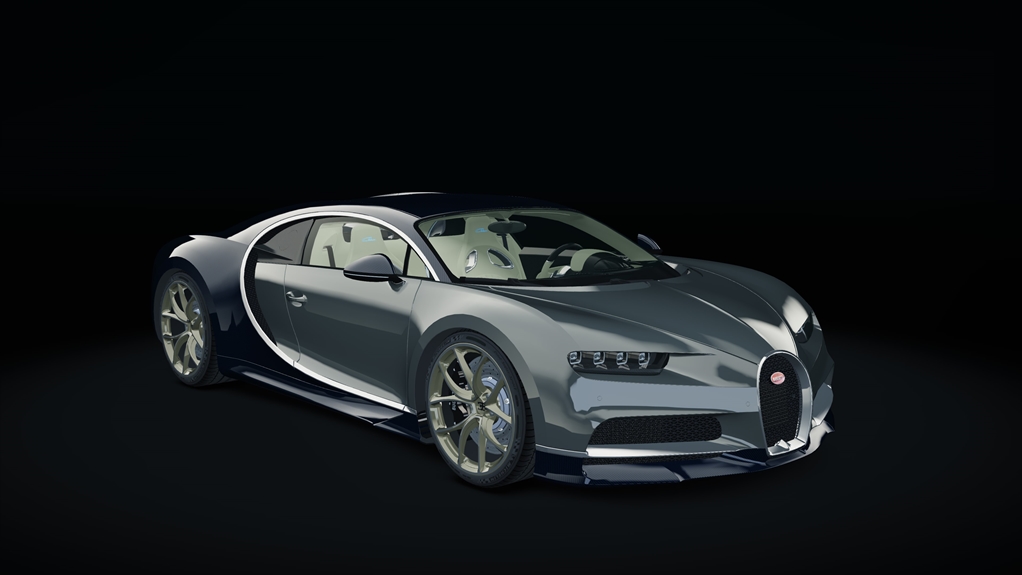 Bugatti Chiron, skin gray_carbon_custom2