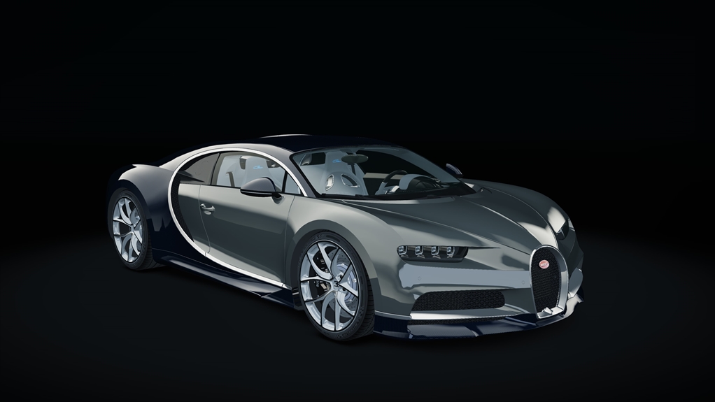 Bugatti Chiron, skin gray_carbon_custom3