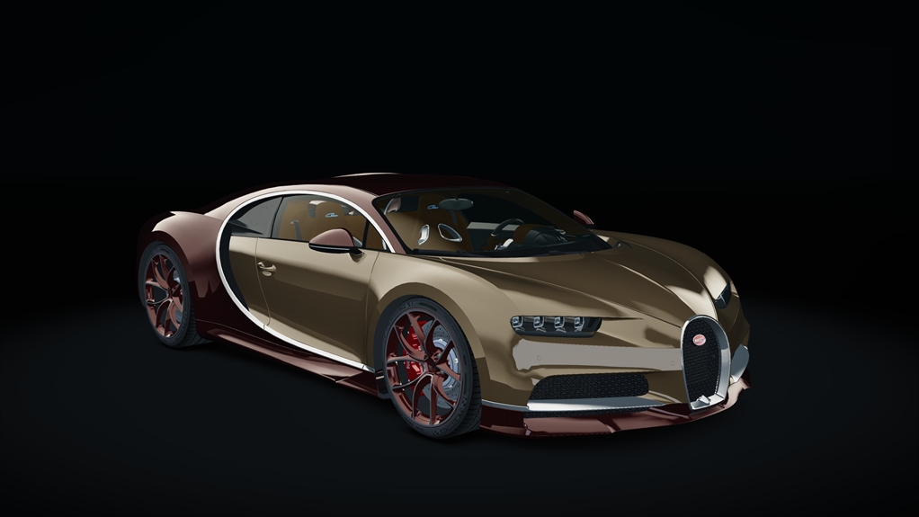 Bugatti Chiron, skin limited_brown_carbonred