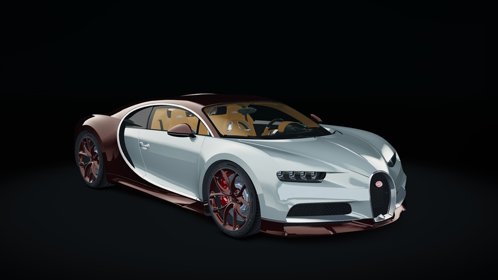 Bugatti Chiron, skin red_carbon_stock