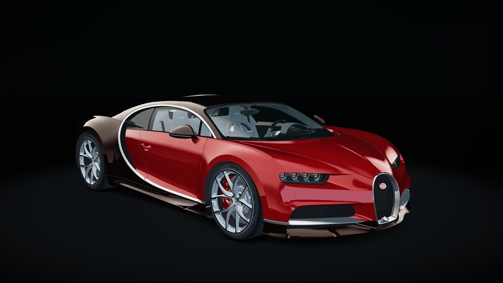 Bugatti Chiron, skin red_custom3
