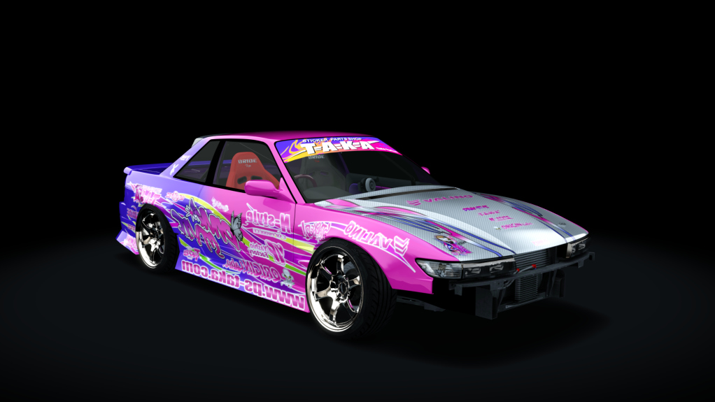 NStyle Nissan SILVIA K's (PS13) Meihan Spec, skin Pink Style