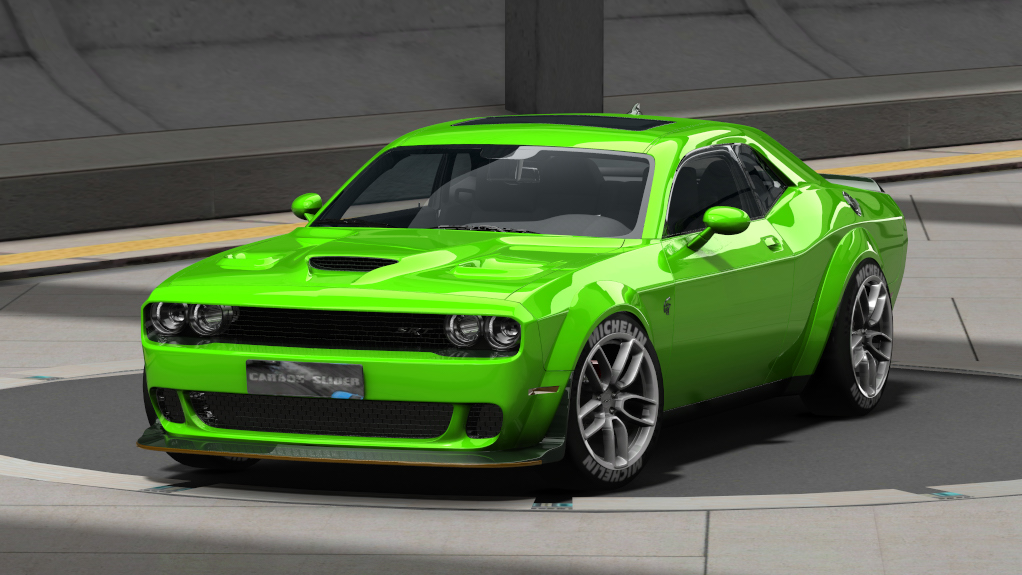 CSS Dodge Challenger SRT Hellcat WideBody, skin green_wht