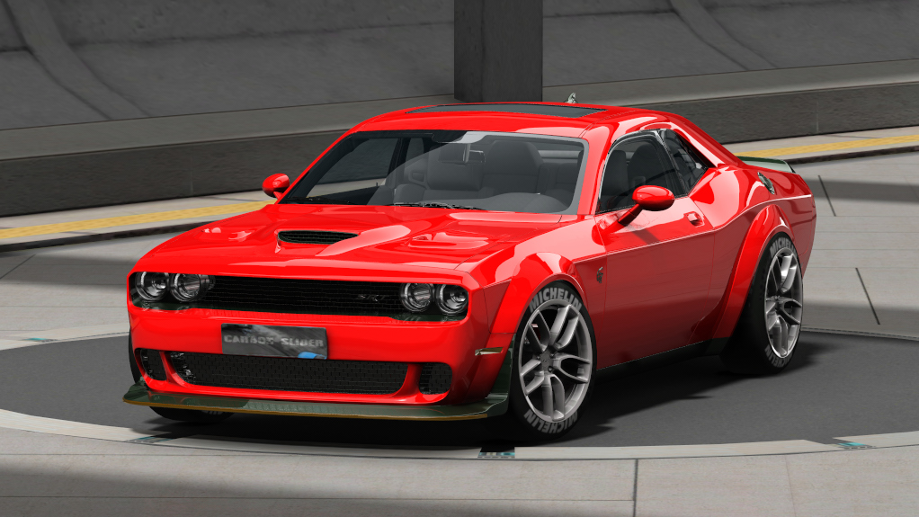 CSS Dodge Challenger SRT Hellcat WideBody, skin red_white