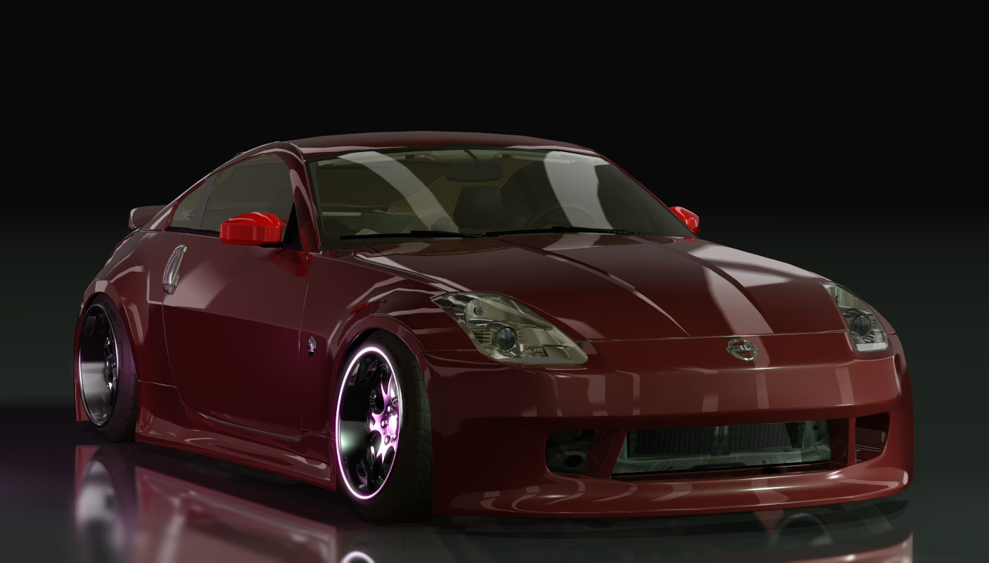 G-WORKS x DISL 350Z, skin 02_solid_red_solid