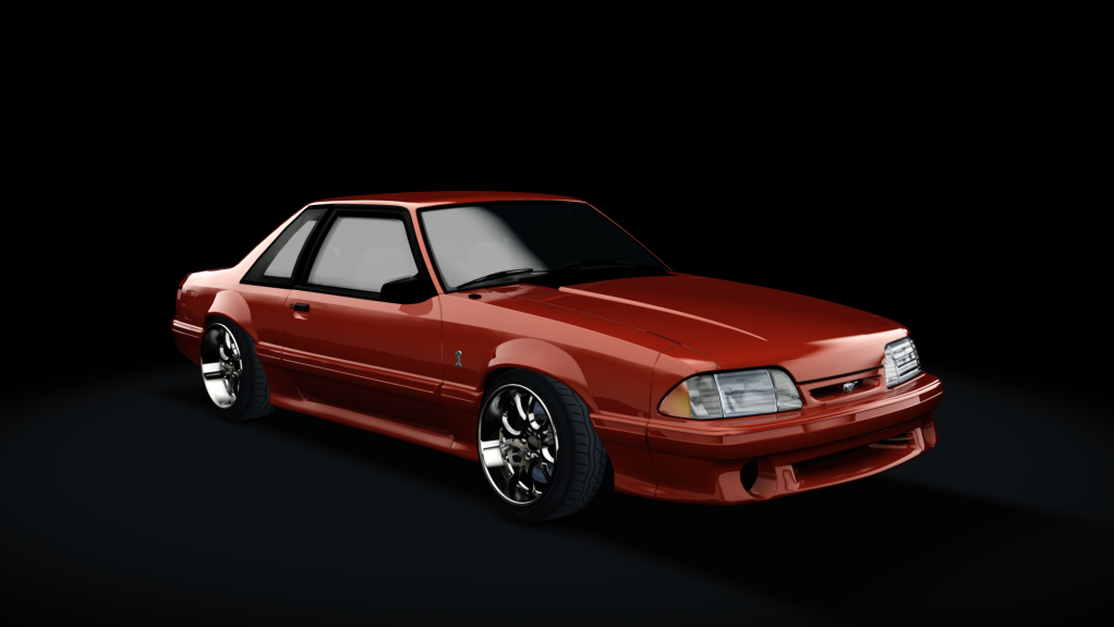 Ford Mustang FoxBody GT Stock, skin Red