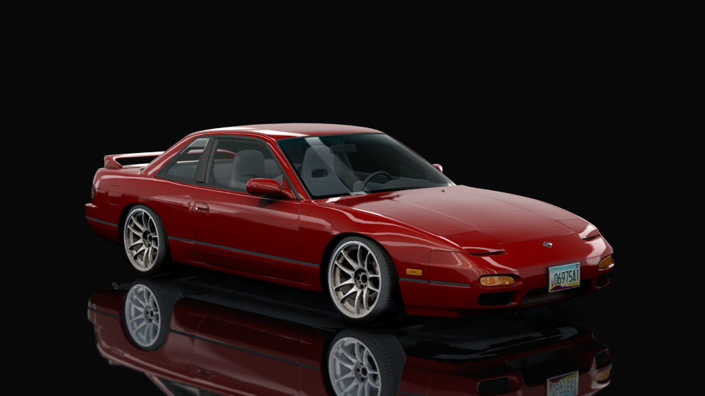DWG Nissan 240sx Coupe, skin Red