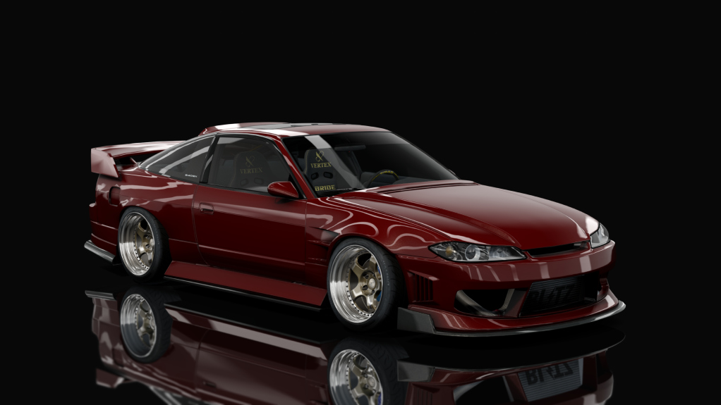 DWG Nissan 240sx S13.5, skin Blood Red
