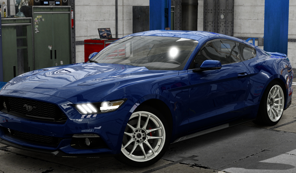 Ford Mustang Ecoboost Drift, skin 03_deep_impact_blue_metallic
