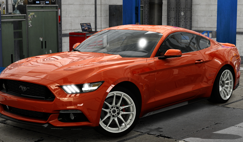 Ford Mustang Ecoboost Drift, skin 14_competition_orange