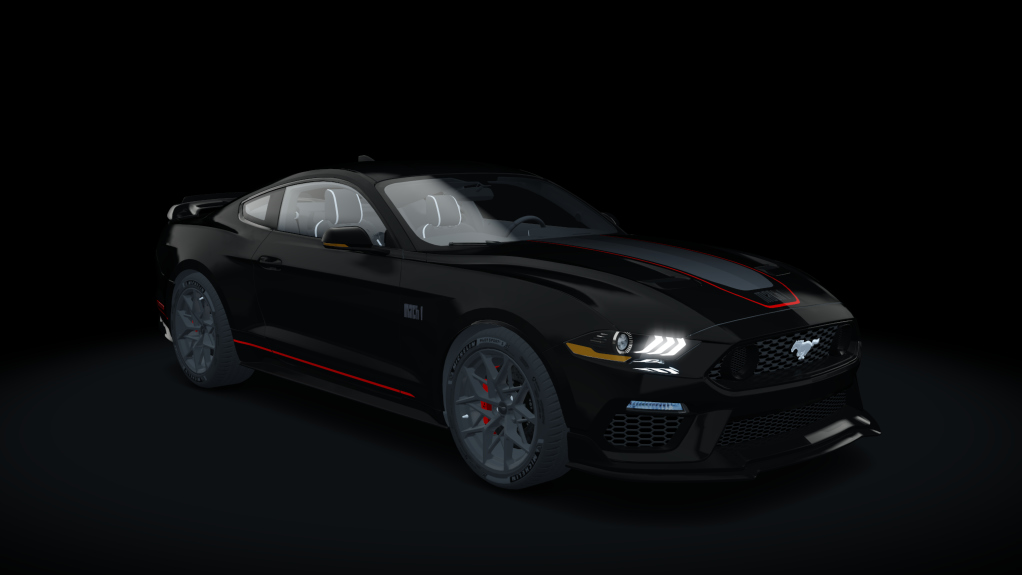 Ford Mustang GT Mach 1 2021, skin Red Black