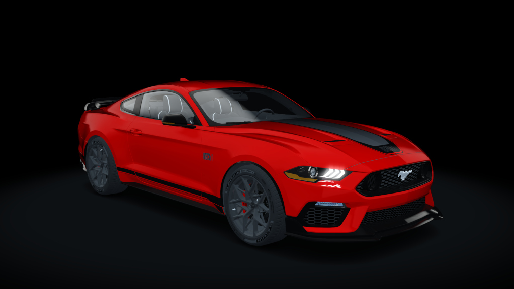 Ford Mustang GT Mach 1 2021, skin Red Red
