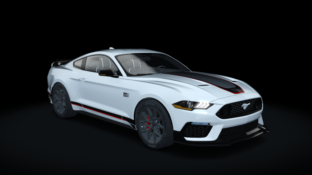 Ford Mustang GT Mach 1 2021, skin Red White