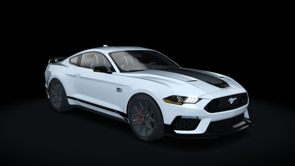 Ford Mustang GT Mach 1 2021, skin White White