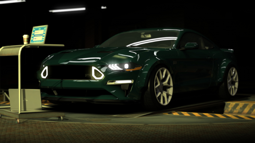Ford Mustang RTR Spec 5D, skin Dark Green