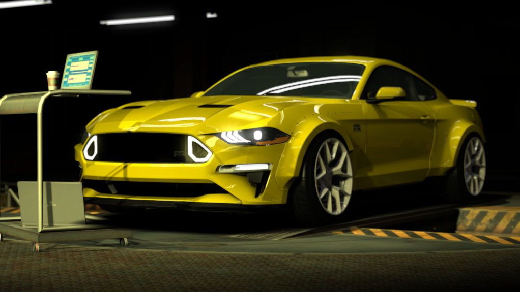 Ford Mustang RTR Spec 5D, skin vivid_yellow