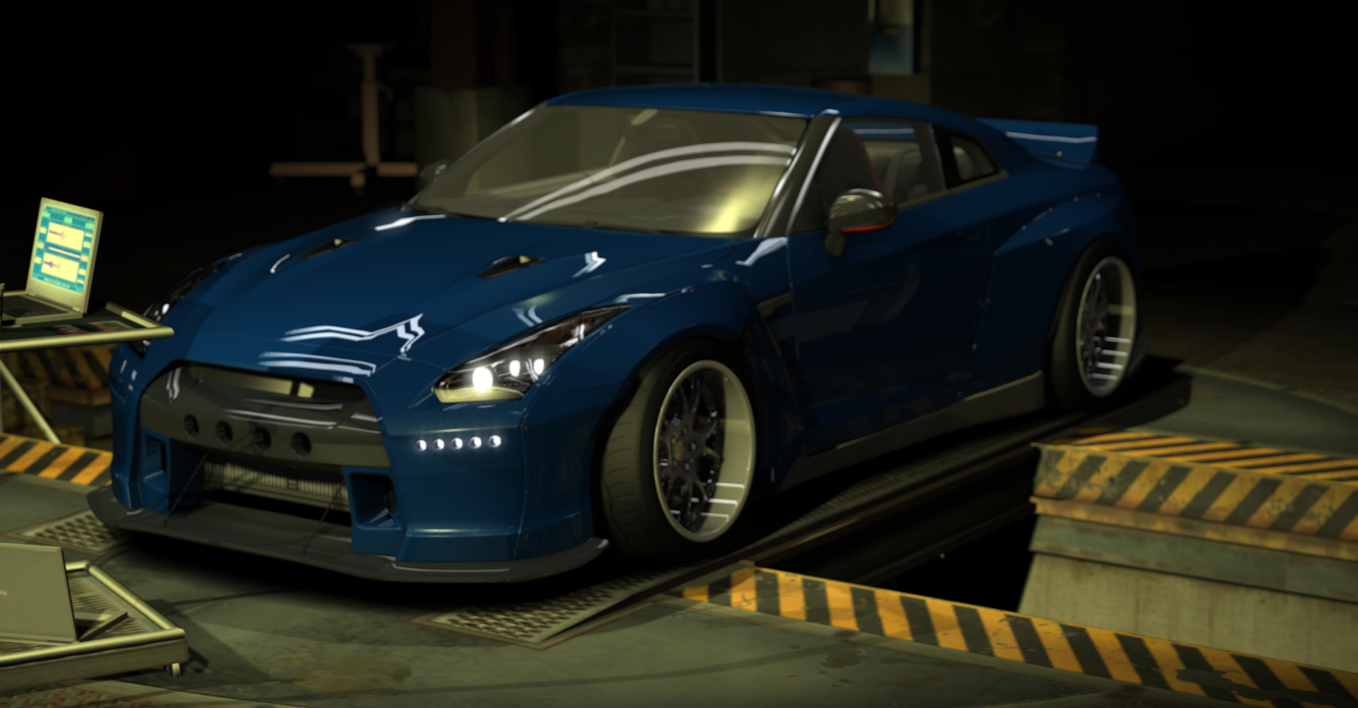 Nissan GT-R NISMO WIDEBODY, skin Light Blue