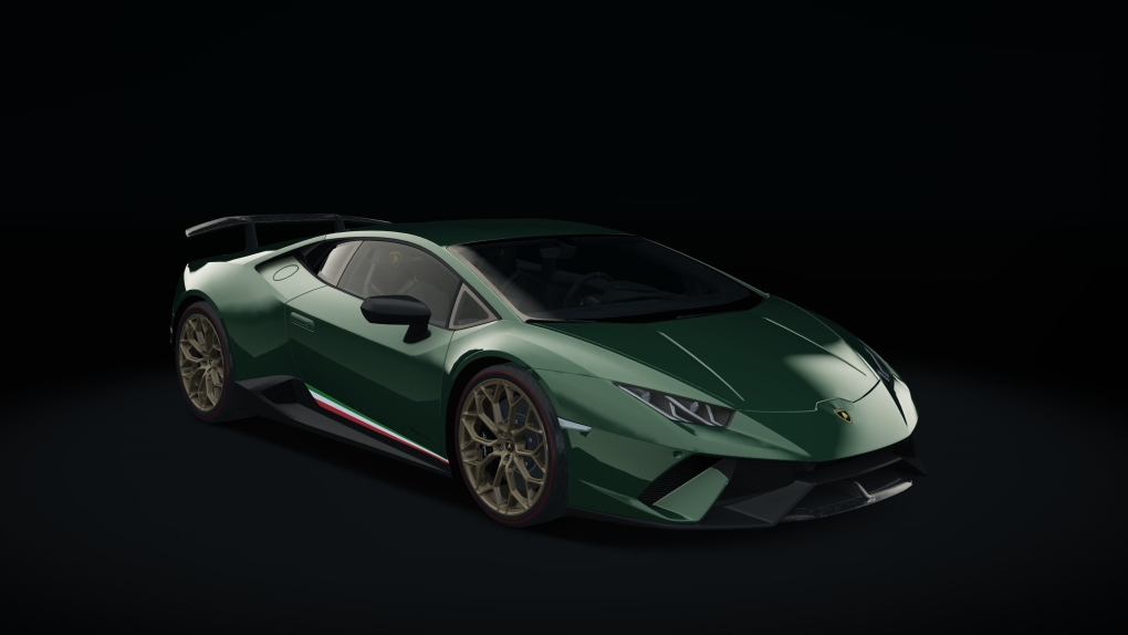 Lamborghini Huracan Performante, skin verde_hydra