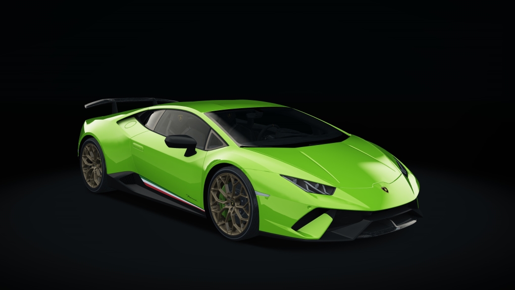 Lamborghini Huracan Performante, skin verde_mantis