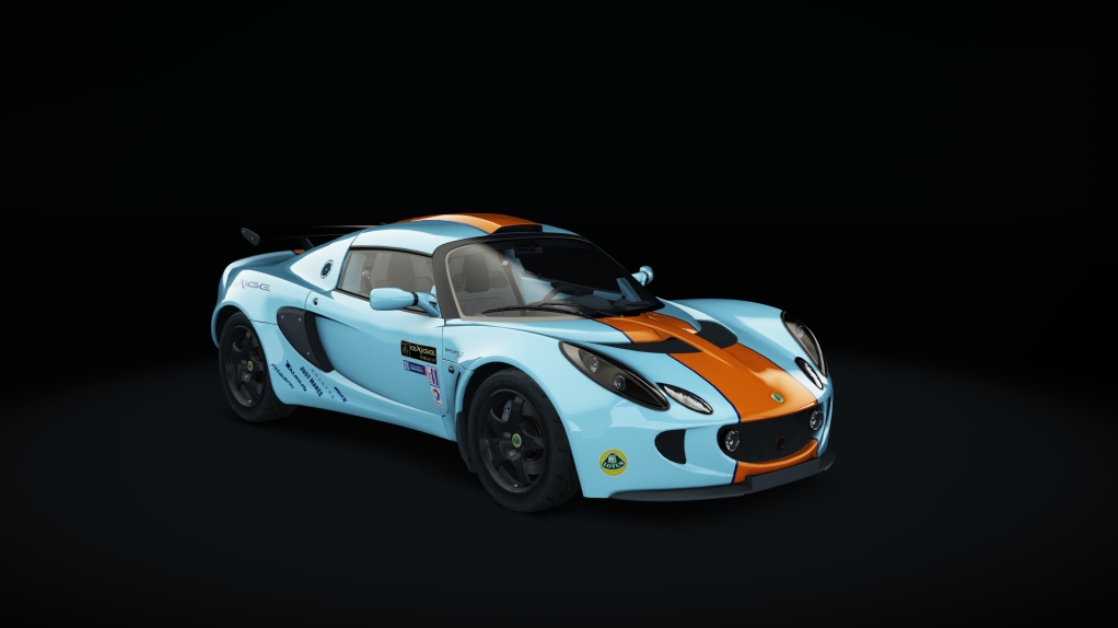 Lotus Exige 240R Stage3, skin light_blue_orange