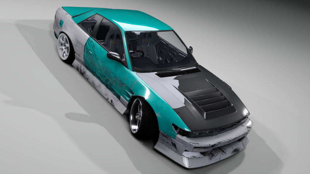 NStyle Nissan s13 Missile Low Poly, skin baker