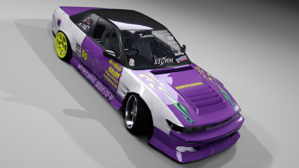 NStyle Nissan s13 Missile Low Poly, skin kawaii