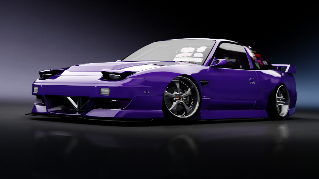 Nissan 180SX Raz Spirit Rei PUBLIC, skin envy_violet