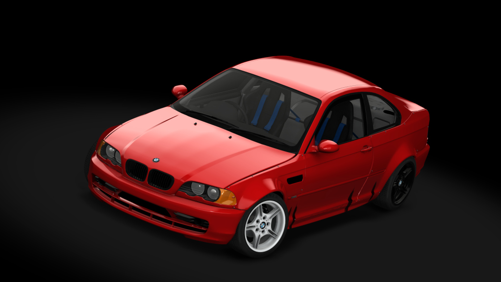 SUPERDRIFT - BMW E46 330ci - RHD, skin Red