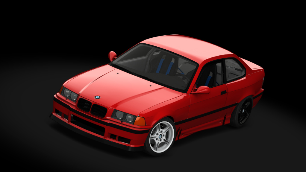 SUPERDRIFT - BMW E36 328i Coupe - LHD, skin Red