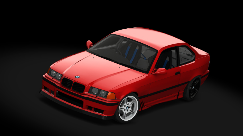 SUPERDRIFT - BMW E36 328i Coupe - RHD, skin Red