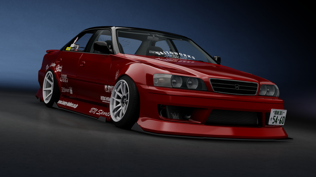 SF Toyota JZX100 Chaser, skin Red