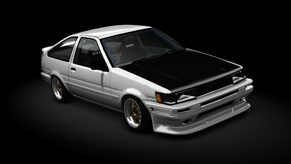 Toyota AE86 Levin Breezy, skin white