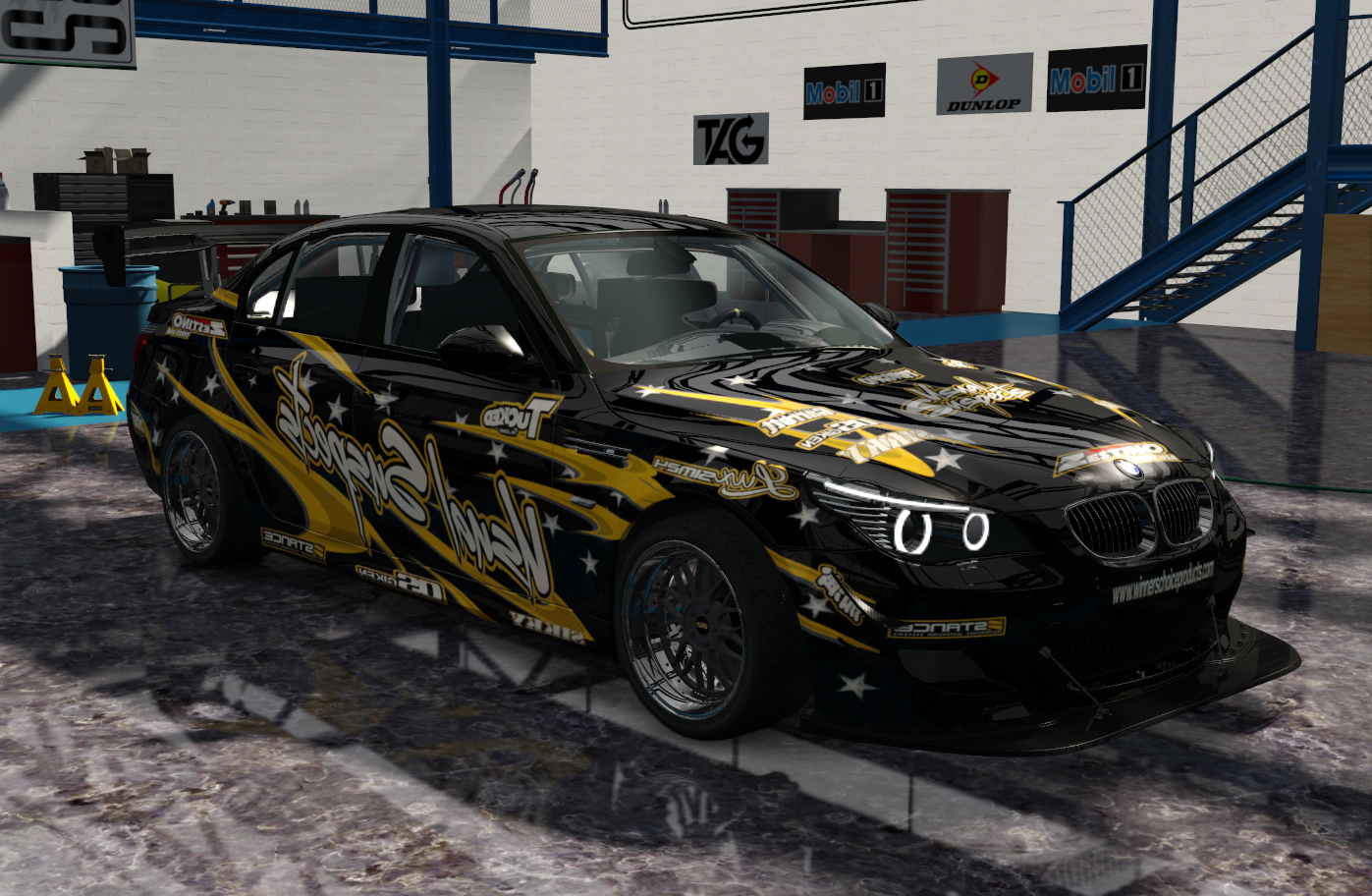Sour's BMW M5 Drift V2, skin TUS Street Paint Black