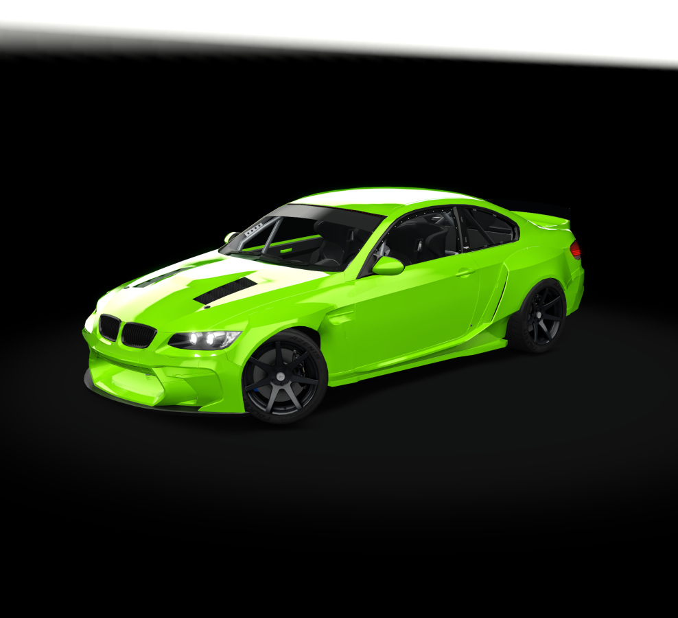 Sour's Ford Mustang RTR Spec5-D Demo Car, skin fluorescent green