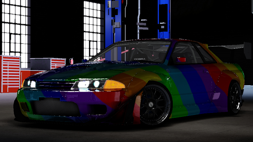 Sour's Nissan GTR R32, skin rainbow
